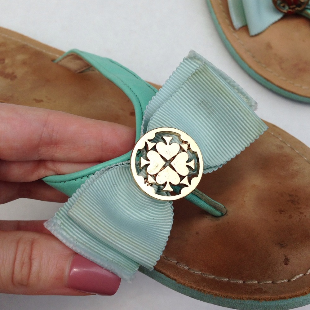 Kate Spade Leather Bow Sandals - Picture 2 of 6